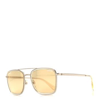 CHANEL Metal Pilot Sunglasses 4241 Silver 